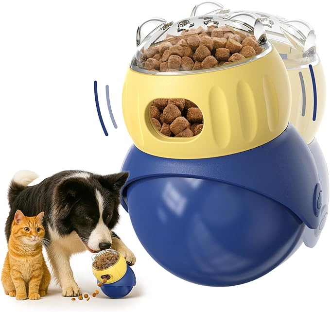 AIERSA Interactive Puzzle Toys Cats, Cats Enrichment Toys to Keep Them Busy, Cat Treat Dispensing Toy for Mental Stimulation, Extra Slow Feeder for Small Medium Cat