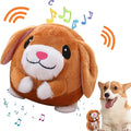 Active Moving Plush Toy, Interactive Pet Bouncing Balls, USB Rechargeable Sound Electronic Dog Toy, Cute Squeaky Pig Dog Toy