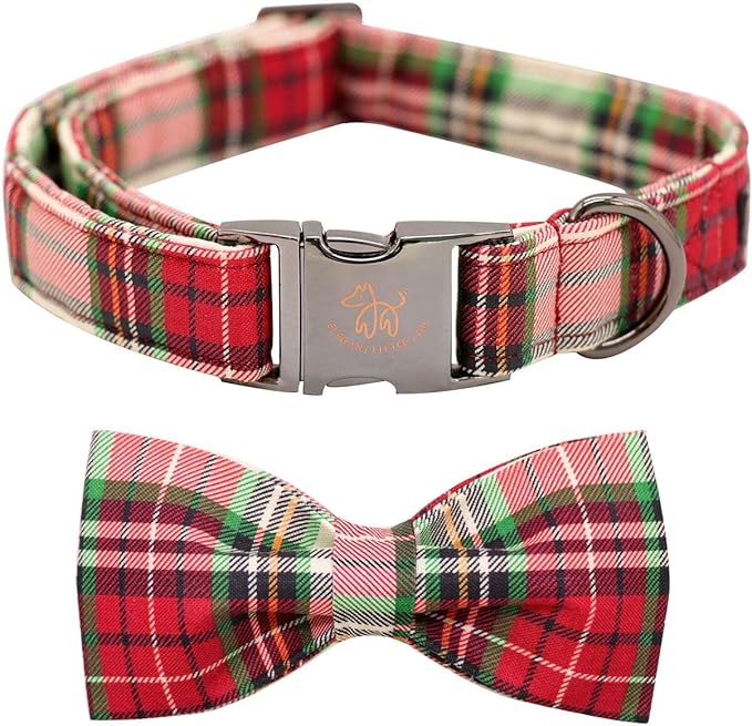 Elegant little tail Dog Collar with Bow, Comfotable Dog Bowtie, Bowtie Dog Collar Adjustable Dog Collars for Small Medium Large Dogs and Cats