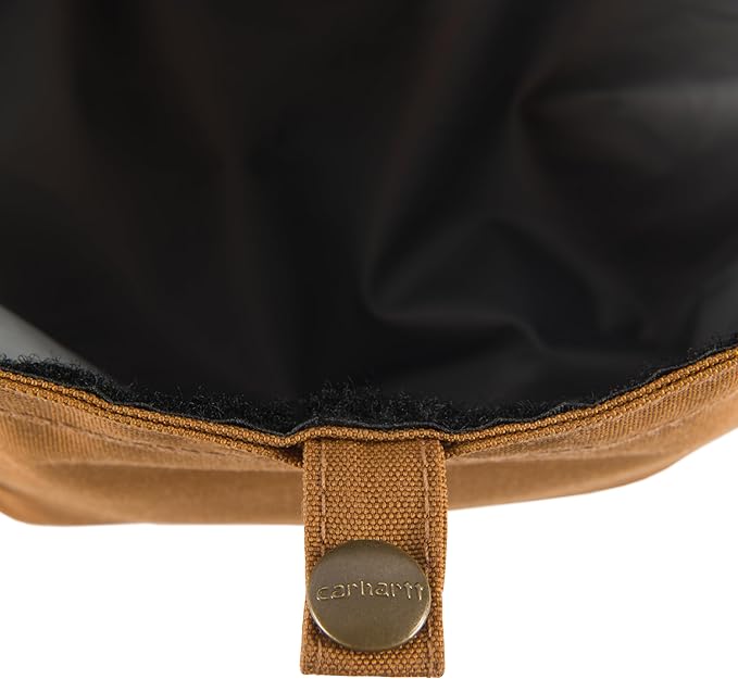 Carhartt Nylon Duck Travel Dog Bowl, Packable Dog Bowl for Food and Water, Carhartt Brown, 10 Cup Capacity