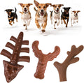 KOOLTAIL Christmas Dog Toys for Aggressive Chewers, 3 Pack Indestructible Dog Bone Toys for Medium Large Breed, Tough Pet Chew Toy to Keep Them Busy, Best Gift for Doggy to Clean Teething and Training