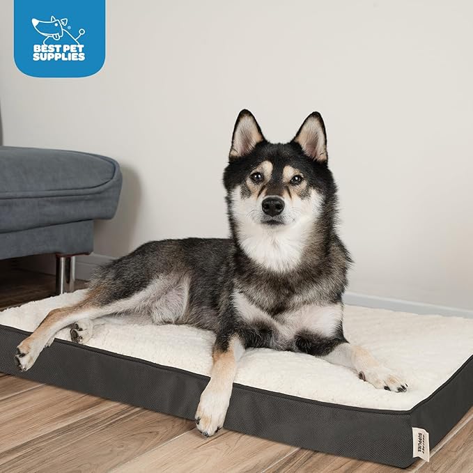 Best Pet Supplies Dog House Bed Crate Mat Tent Indoor Round Soft Plush for Small, Medium, and Large Breeds - Brown, 41 x 29 x 4