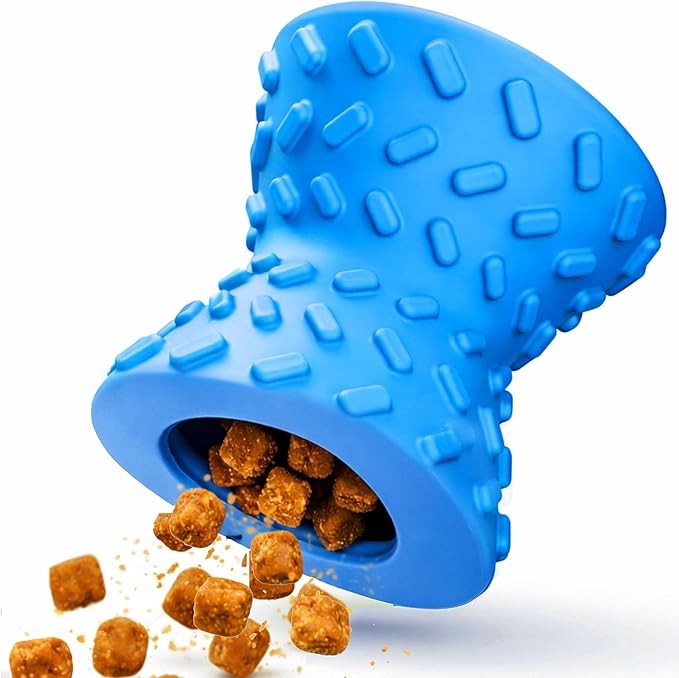 Dog Puzzle Toys, Treat-Dispensing Puzzle Ball for Small & Medium Dogs – Interactive Rolling Rubber Toy for Training, Mental Stimulation & Slow Feeding