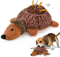 2 in1 Interactive Hedgehog Dog Toy, Plush Dog Treat Puzzle Toy, Enrichment Toys for Puppy(Not for Aggressive Chewers)