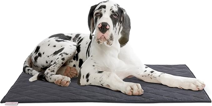 HOMBYS Durable Indestructible Pet Bed Mat for Aggressive Chewers, 41x28 inches, Quick Dry, Machine Washable, Perfect for Crates, Dogs Cages