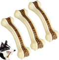 Dog Bones Chew Toys for Aggressive Chewers, 3 Pack Real Beef Flavor,Indestructible Dog Teething Chew Toys for Large/Medium/Small Breed,Tough Toy with Durable Nylon