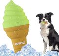 LaRoo Dogs Toys for Summer Cooling, Frozen Dog Toys, Full with Water Frozen, Prevention of Heat Stroke Upgraded Teething Chew Toy (Ice Cream Shape-Green).