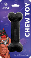 Pup Chew Toy - Bone - Human Grade Chew Toy - Human Pup Play - 100% Food Grade Silicone (Black)