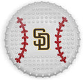 Pets First MLB SAN Diego Padres Hard-Nylon Bacon-Flavored Baseball Chew Toy, Indestructible Dog and Cat Chewy Toy, Tug, Fetch Toy, Sporty Fun Toy for Dogs