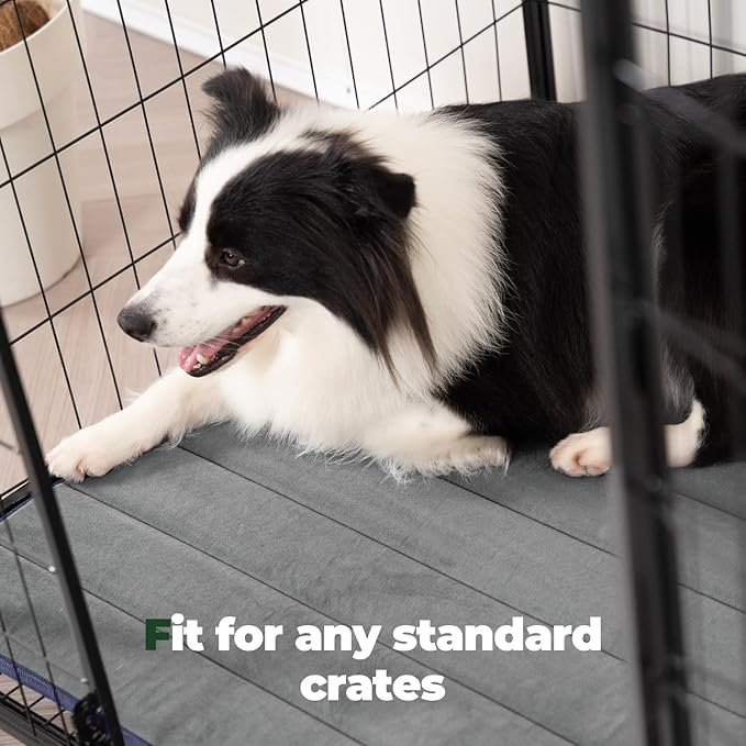 BALANCE Dog Crate Pad, Dog Foam Crate Mat Kennel Pad, Washable Water-Resistant Pet Bed Flat Dogs Cage Mat for XX-Large Dogs, 2 Packs