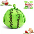 Orange Hide and Seek Plush Dog Toy, Easy to Clean Snuffle Watermelon Hide and Seek Dog Toy with Crinkle Paper, Interactive Puzzle Toys for Small, Medium & Large Dogs (Watermelon)
