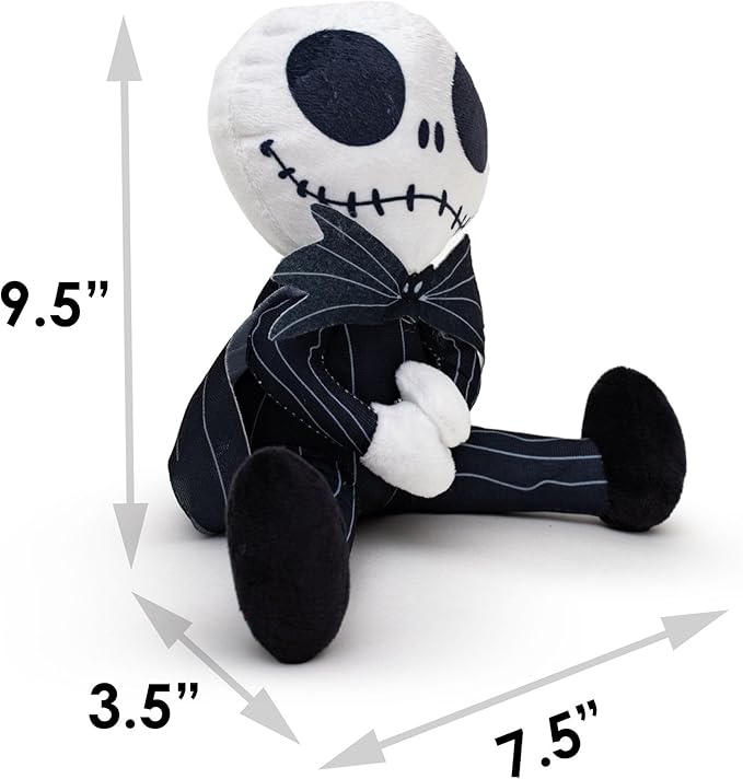 Buckle-Down Disney Dog Toy, The Nightmare Before Christmas Jack Sitting Pose Pet Toy, Plush