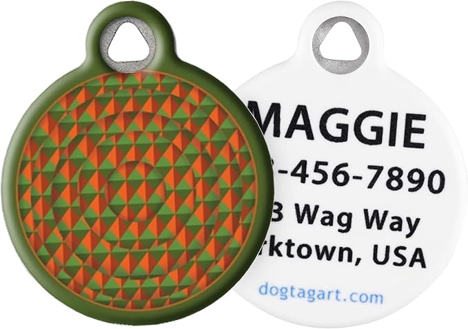 Dog Tag Art Lupine Pattern Copper Canyon - Custom Pet ID Tag for Dogs and Cats