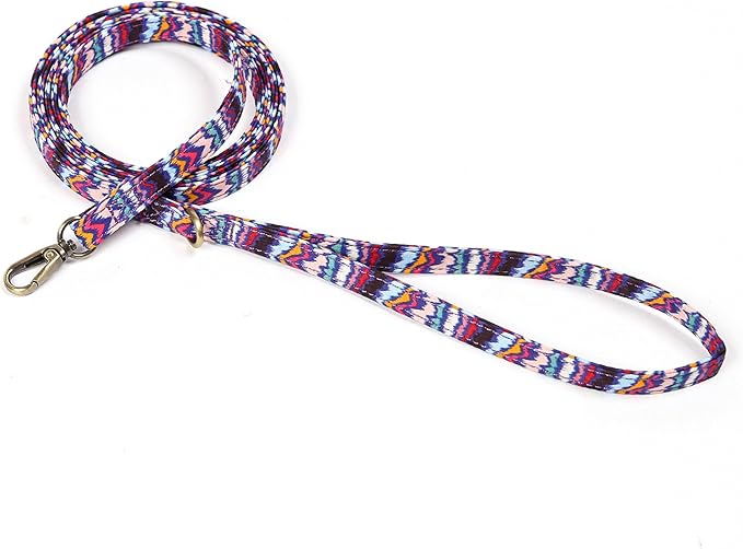 Organic Cotton Dog Leash for Small,Medium and Large Breed,Brass Hardware Pet Leash for Walking,Running and Training 6FT