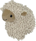Pet Lou 100% Natural Nubby Lamb Plush Dog Toy with Squeaker and Crinkle Paper, Durable Corduroy Plush Squeaky Toy for Indoor and Outdoor Play, 5 Inch