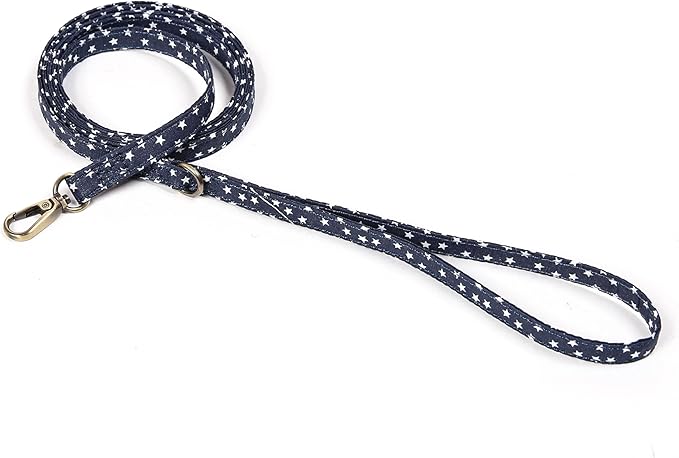 Organic Cotton Dog Leash for Small,Medium and Large Breed,Brass Hardware Pet Leash for Walking,Running and Training 6FT