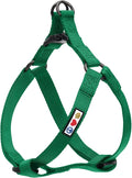 Pawtitas Solid Step-in Dog Harness – Adjustable No-Pull Vest for Puppies to Seniors, Safe & Comfortable M Lush Green