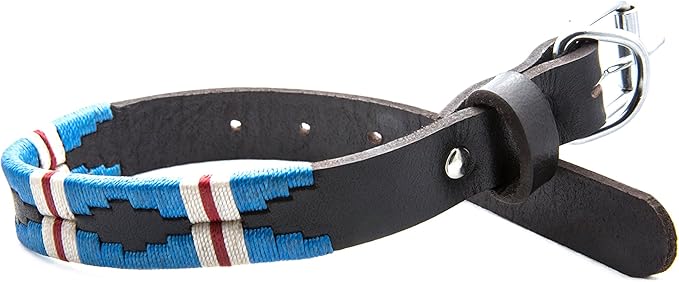 Gaucho Goods Soft Leather Dog Collar - The Pacific (S)