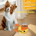 Interactive Dog Puzzle Toy, Slow Feeder Bowl for Cats and Dogs, Mental Stimulation Enrichment Toy, Indoor Pet Feeder with Silicone Mat to Keep Pets Busy (Yellow)
