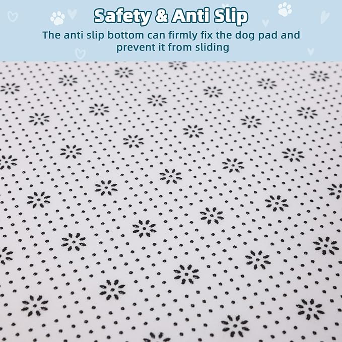 Dog Crate Pad Mat, Waterproof Kennel Cage Mat, Cooling Pet Bed for Small Medium Dogs, Outdoor Pet Bed with High Resilience Foam,Wipe Clean & Easy Rinse, Anti Slip 30 inch Graphite Grey