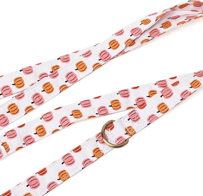 Organic Cotton Dog Leash for Small,Medium and Large Breed,Brass Hardware Pet Leash for Walking,Running and Training 6FT