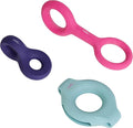 Ubbi Pet x Karim Rashid Dog Toy Set, Chomp, Kibbler & Tuggle Interactive Toys, Durable Natural Rubber Chew, Tug & Treat Dispensing Toys for Medium to Large Dogs