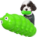 Large Size BouncyLarva Squeaky Dog Toy for Medium/Large Dogs Breed Aggressive Chewers Durable Bouncy Squeak Toys Green