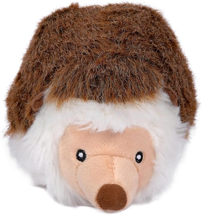 CHEWFFON Hedgehog Stuffed Dog Toy, Squeaky Dog Toy, Plush Pet Toys for Aggressive Chewers, Interactive Chew Puppy Toys for Small Medium and Large Dogs