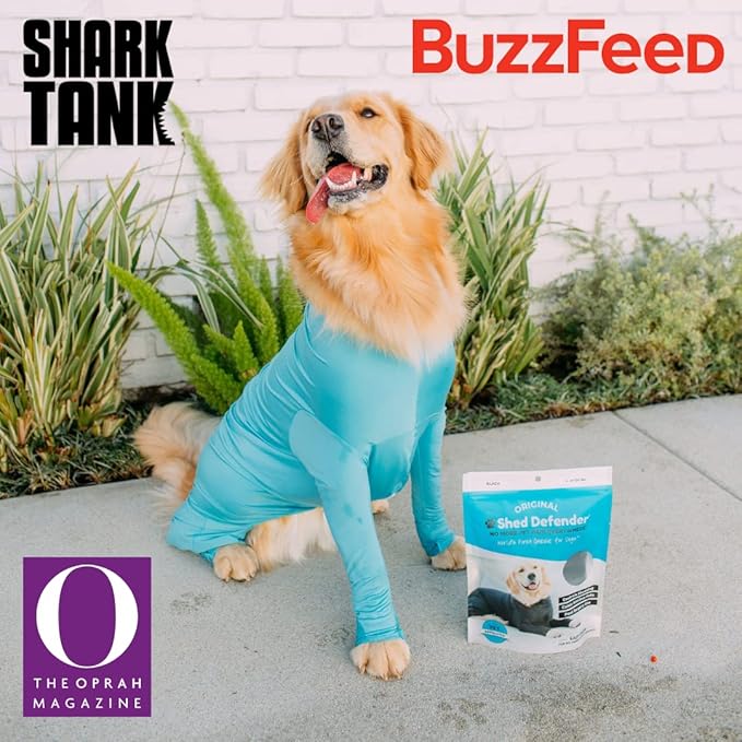 Shed Defender Original Dog Onesie for Dog Shedding, Seen on Shark Tank, Lightweight Breathable, Bodysuit for Dogs, Recovery Suit, Jumpsuit, Dog Body Suit, Shed Shirt, Post Surgery Onesie, Vet Approved