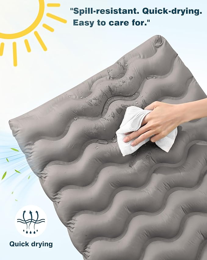 Orthopedic Dog Bed Outdoor Waterproof Dogs Crate Bed for Large Medium Small Dogs, Washable Cooling Dog Bed Mat with Removeable Cover & Memory Foam（41" x 27", Grey