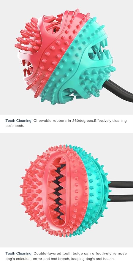 Interactive Dog Toy, A Dog Toy Ball with A Built-in Sound，Dog Puzzle Treat Food Dispensing Ball Suitable for Small, Medium Sized Dog Toys