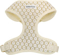 No Pull Dog Vest Harness for Small&Medium Dogs, Side Clip Adjustable Pet Vest, Soft Breathable, Fashion Dog Harnesses for Walking, Running, Shopping (Gold, XXS)