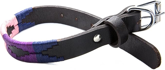 Gaucho Goods Premium Hand Stitched Leather Dog Collar - Cali Girl (S)