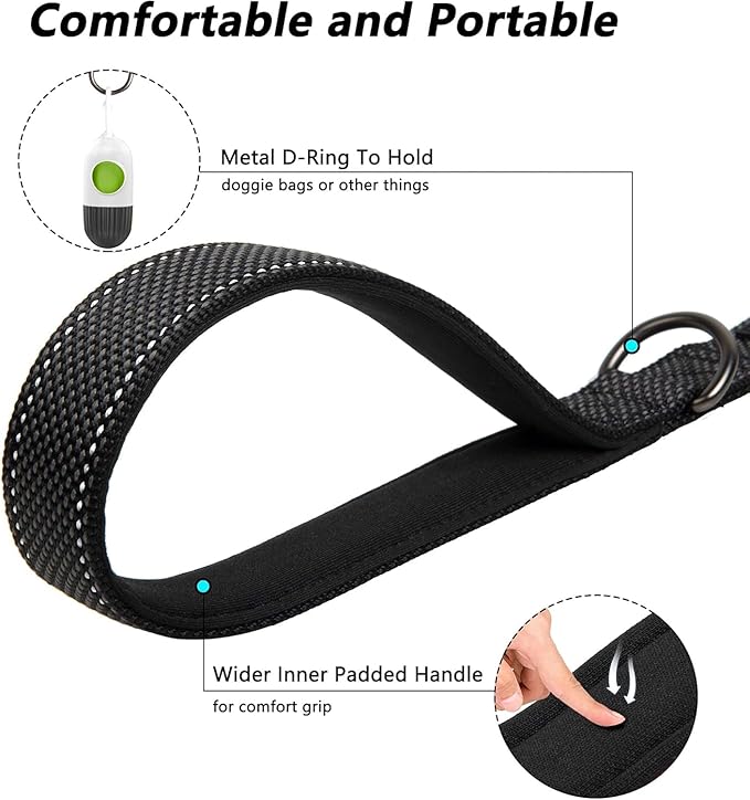 Dog Harness and Leash Combo Set, Magnetic Connection, Ergonomic Design (Midnight Black, Small)