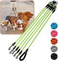 Five Dog Leash No Tangle Triple for 5 Dogs,360 Swivel No Tangle Walking Leash for 5 Dogs with Reflective for Large Medium Small Dogs (Green, 5 Way)