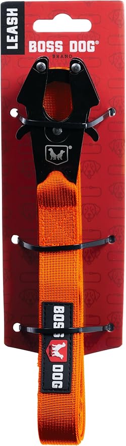 Boss Dog Tactical Leash, Hunter Orange, 6 FT