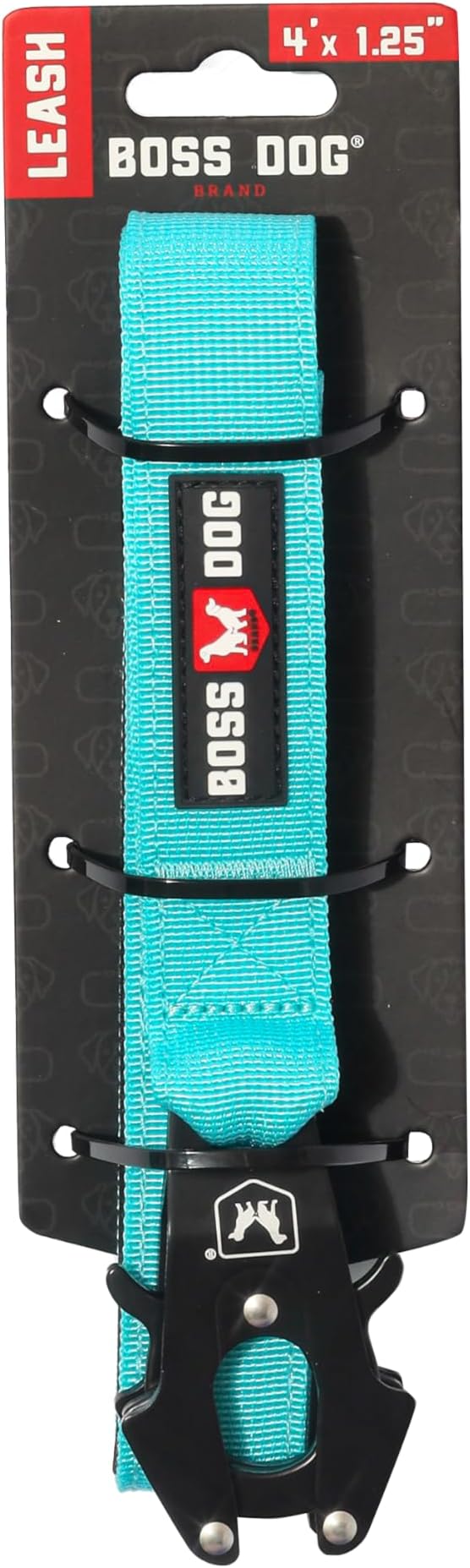 Boss Dog Tactical Leash, Teal, 4 ft