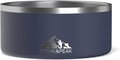 Hydrapeak Dog Bowl; Non Slip Stainless Steel; Water and Food Dish; Large Sized and Small Dogs; 32oz 64oz; Multiple Sizes | 8 Cup | Navy