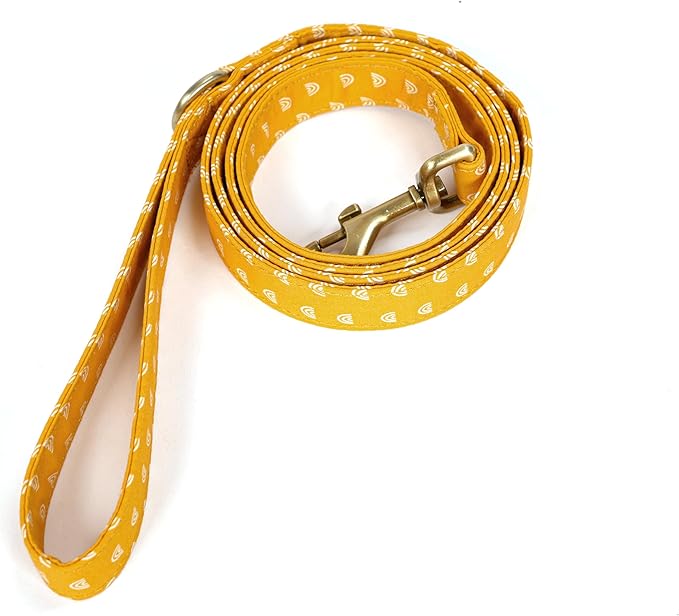 Organic Cotton Dog Leash for Small,Medium and Large Breed,Brass Hardware Pet Leash for Walking,Running and Training 6FT