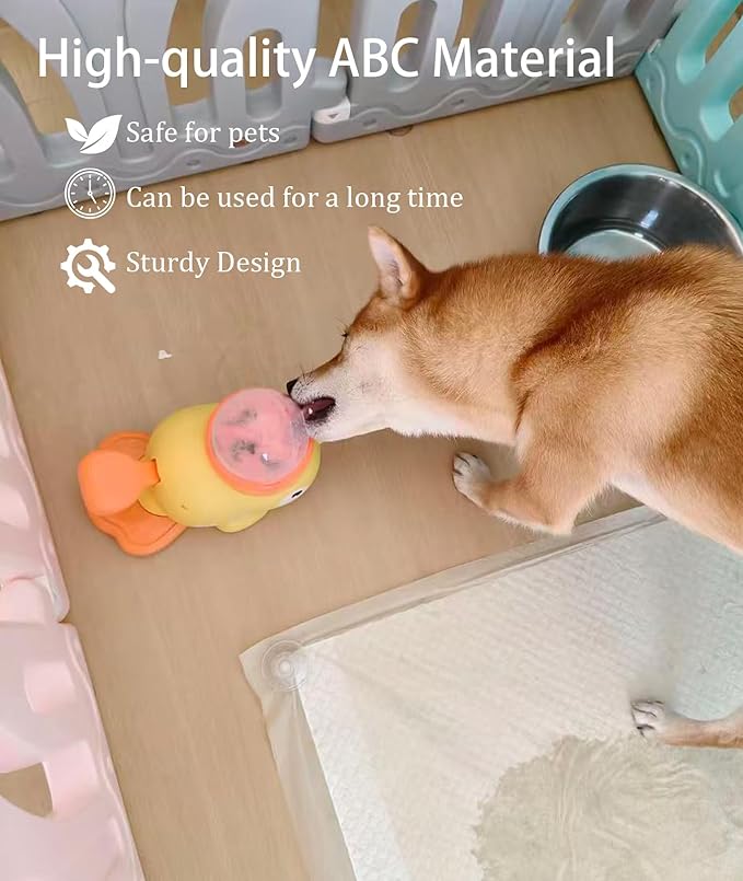 Pig Duck Treat Toy for Mini Pig Enrichment Toys to Play with, Duck Treat Dispenser for Dogs Cat Slow Feeder Puzzle Toy, Interactive Foraging and Promotes IQ Training