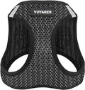 Best Pet Supplies Voyager Step-in Air Harness - All Weather Mesh, Reflective, No Pull Harness for Dogs, Cats - Secure with Hook & Loop Fastener, Buckle, Double D-Rings - Gray 2-Tone, XL