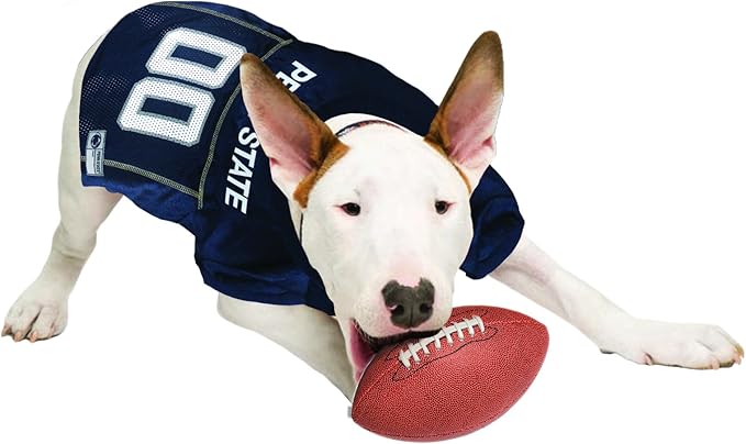 Pets First NCAA College Penn State Nittany Lions Mesh Jersey for DOGS & CATS, XX-Large. Licensed Dog Jersey with your Favorite Football/Basketball College Team