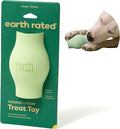 Earth Rated Treat Dispensing Dog Toys, Enrichment Toy for Adult and Puppy Dogs, Slow Feeder, Dishwasher and Freezer-Safe, Natural Rubber, Large, Green