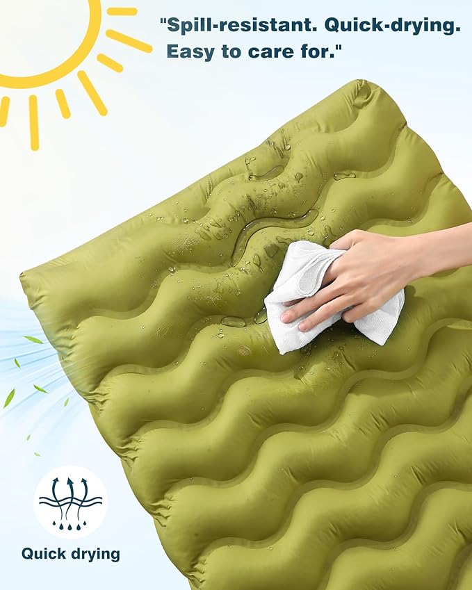 Orthopedic Dog Bed Outdoor Waterproof Dogs Crate Bed for Large Medium Small Dogs, Washable Cooling Dog Bed Mat with Removeable Cover & Memory Foam（30" x 20", Green