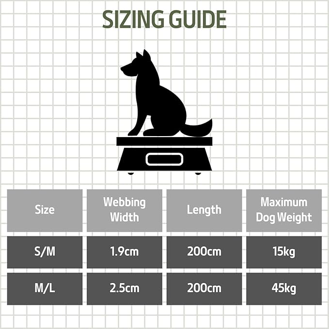 6in1 Multifunctional Dog Leash, Hands Free Dog Leash, Adjustable Length 6'7", Forest Print, (S/M)-Width 3/4", for Small and Medium Dog