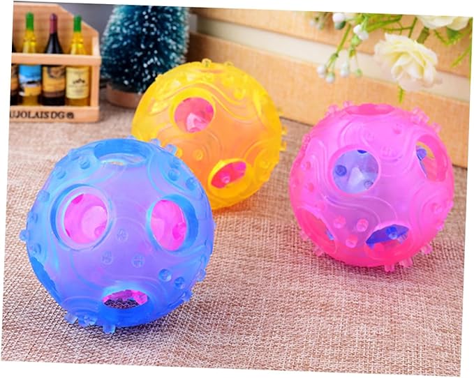 TOYANDONA Interactive Dog Treat Toy Rubber Food Dispenser for Dogs Engaging Activity for Training and Healthy Feeding Random Material