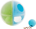 Outward Hound by Nina Ottosson A-Maze Ball Dog Treat Puzzle Ball, Level 2 Intermediate, 8.46" Diameter, Green