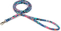 Organic Cotton Dog Leash for Small,Medium and Large Breed,Brass Hardware Pet Leash for Walking,Running and Training 6FT