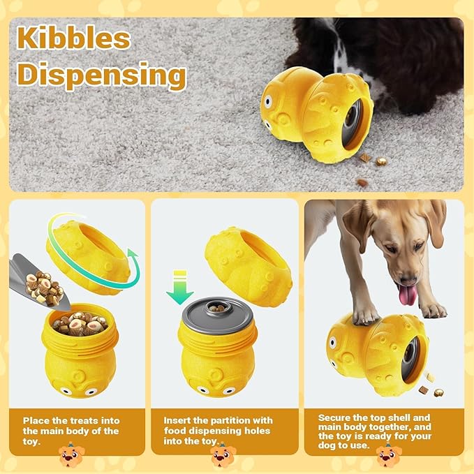 Dog Toys for Aggressive Chewers, Dog Enrichment Toys, Anxiety Relief for Dogs Toy, Indestructible Frozen Treat Toy for Large Dogs Reduces Anxiety, Octopus