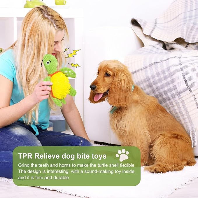 Dog Puzzle Toys, Large Squeaky Dogs Toy, Durable Plush Tug of War Toy Dispensing Smart Dog Toys for Boredom and Stimulating for Large Dogs/Plush Puppy Toys/Puppy Chew Toys for Teething